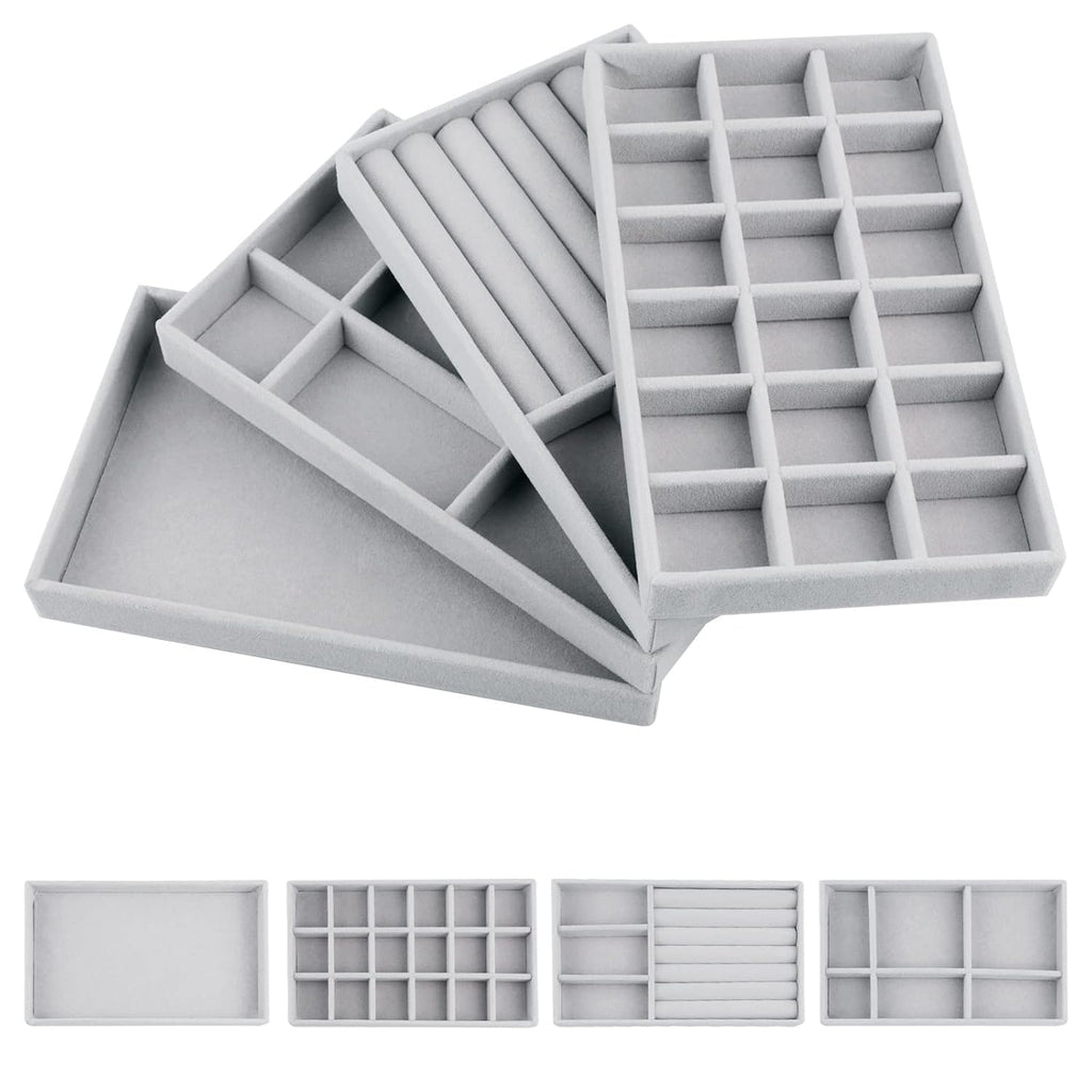 Velvet Jewel organiser Box(Set of 4)