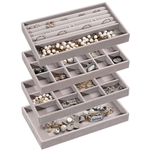 Velvet Jewel organiser Box(Set of 4)