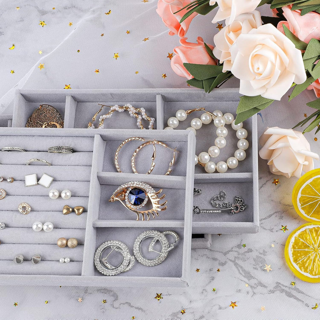 Velvet Jewel organiser Box(Set of 4)