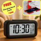 Lumix Digital Alarm Clock + Free Mobile Charging Stand
