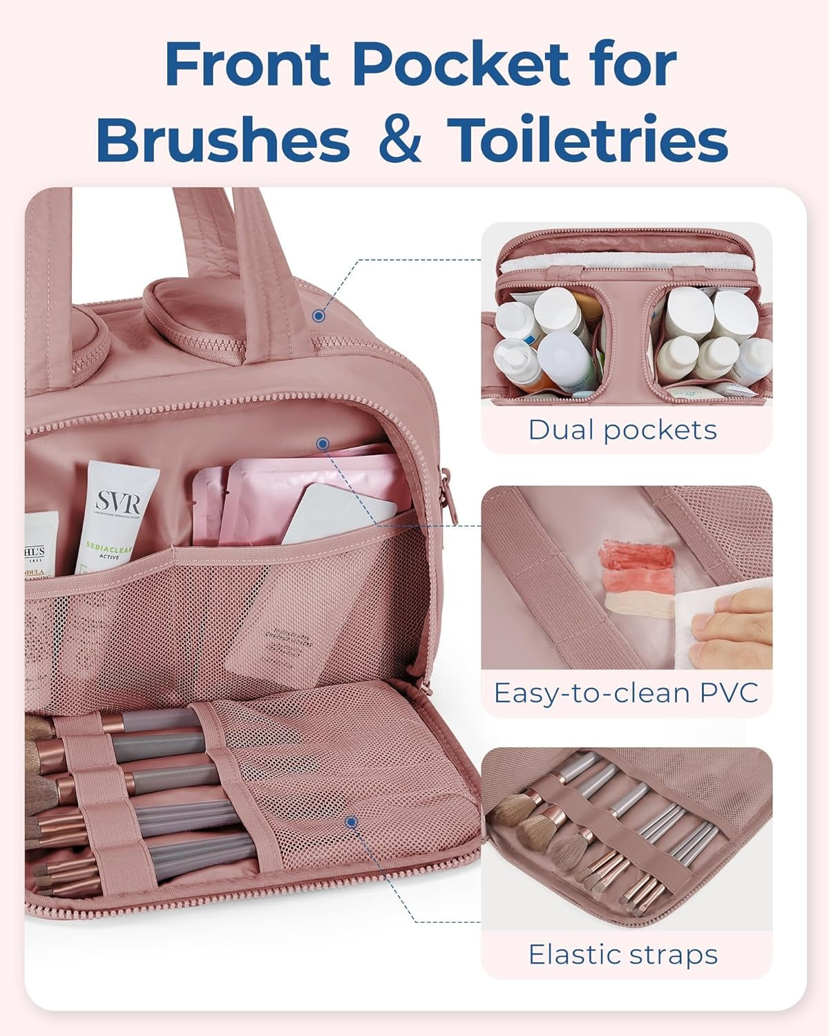 All in 1 Multipurpose Organiser Bag (Pink)