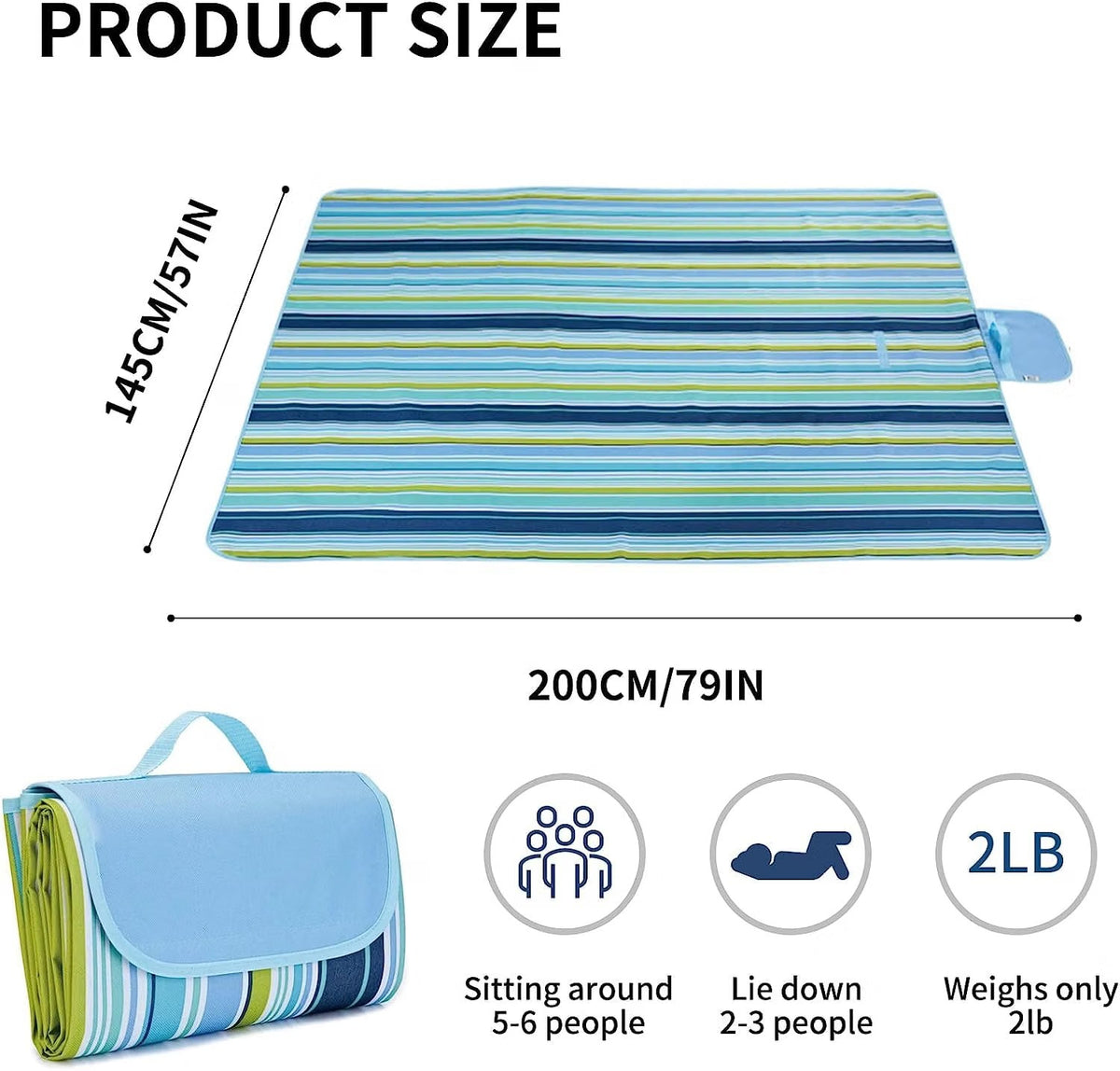 Foldable mat(5/6.5 feet)